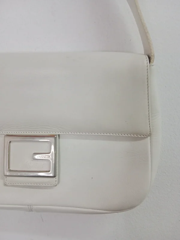 Vicosta vintage leather bag white - Imagen 2