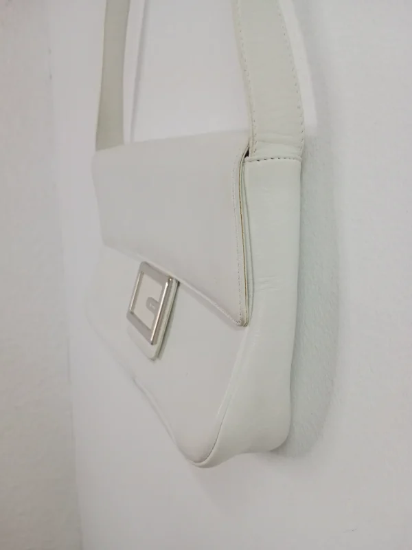 Vicosta vintage leather bag white - Imagen 3