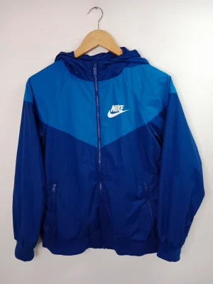 Nike cortavientos azul capucha S