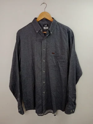 Lee camisa azul marino jaspeada XL