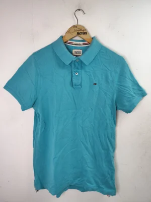 Tommy Hilfiger polo azul claro manga corta S