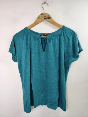 Comptoir des Cotonniers camiseta de punto azul verdoso S M