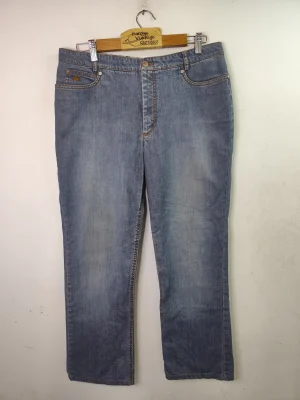 Burberry vintage Y2K 00s denim pants light blue & straight XL XXL